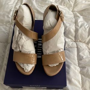 Stuart Weitzman 'Oneliner' Wedge Sandal